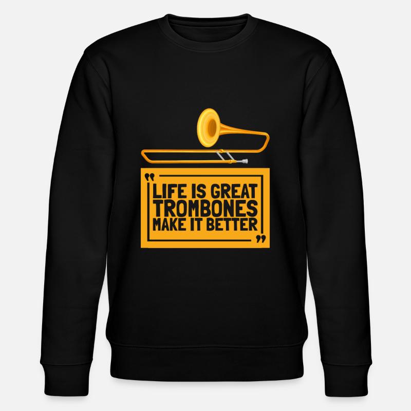 Trombone - Sweat bio CHANGER Stanley/Stella Unisexe - noir