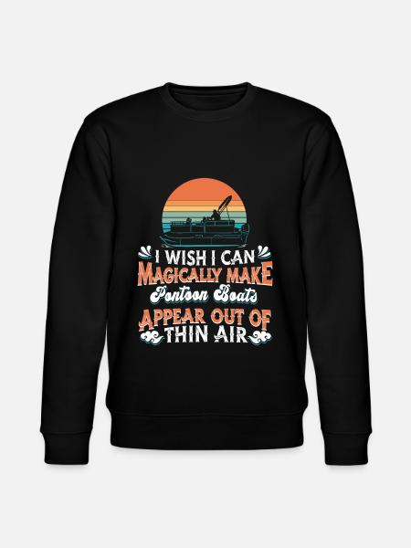 Pontoon boat - Stanley/Stella CHANGER Unisex Organic Sweatshirt - black