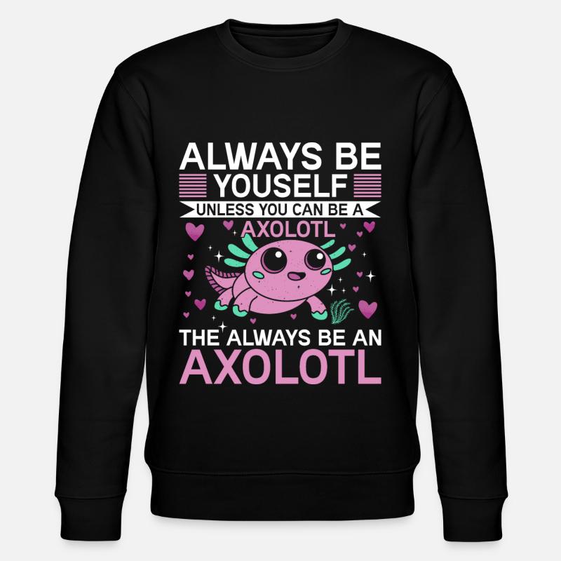 Salamandre amphibienne Axolotl - Sweat bio CHANGER Stanley/Stella Unisexe - noir