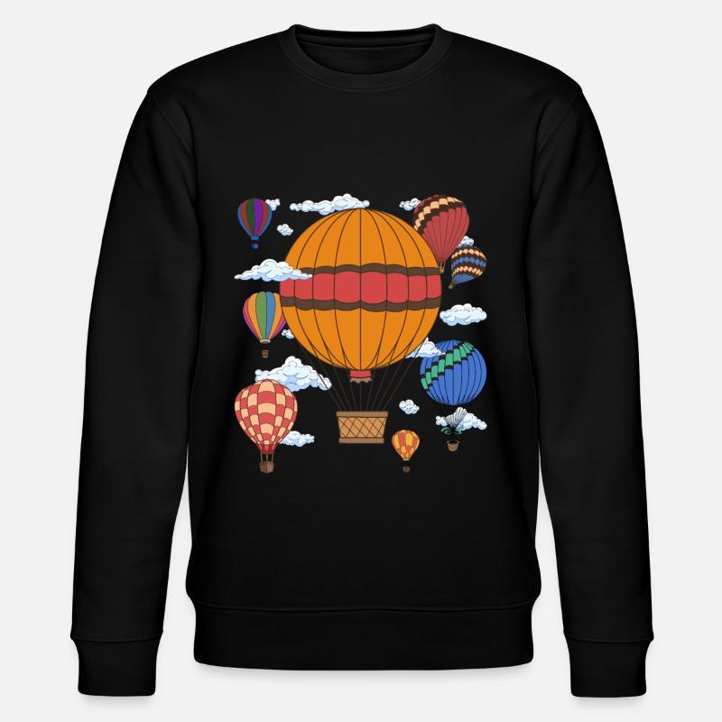 Heißluftballon - Stanley/Stella Unisex Bio-Sweatshirt CHANGER  - Schwarz