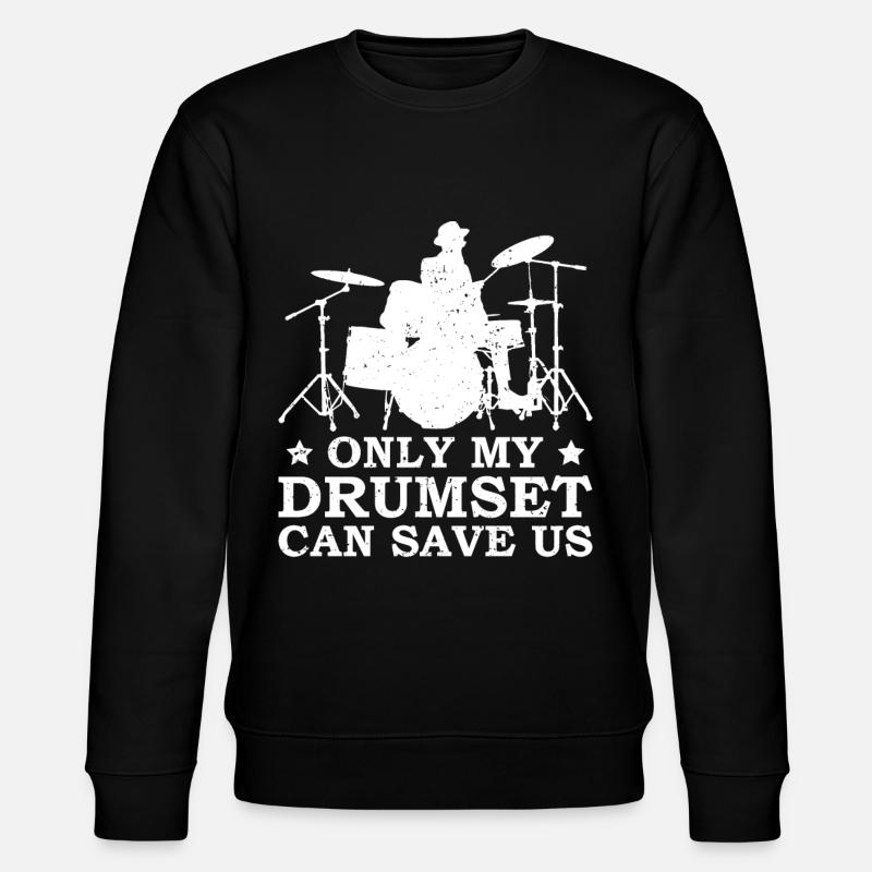 Drummer Drumsticks Drums Musicians - Stanley/Stella CHANGER Unisex Organic Sweatshirt - black