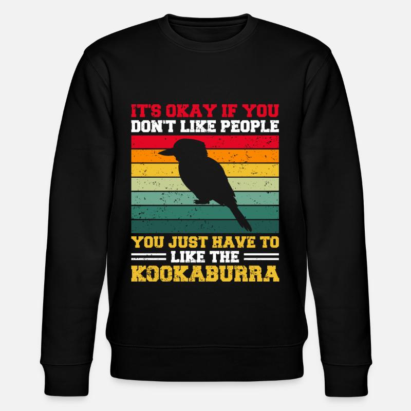 Jägerlieste Kookaburra Kingfisher Bird - Sweat bio CHANGER Stanley/Stella Unisexe - noir