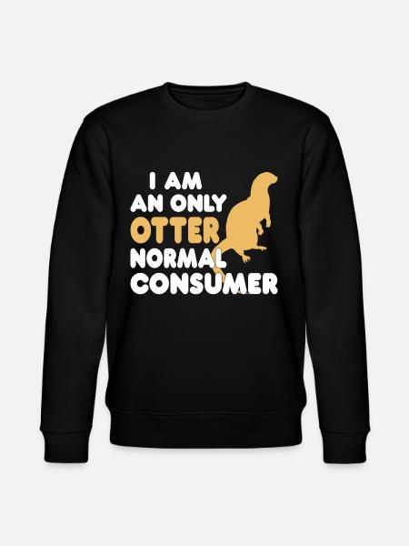 Otter Wassermarder Marder - Stanley/Stella Unisex Bio-Sweatshirt CHANGER  - Schwarz