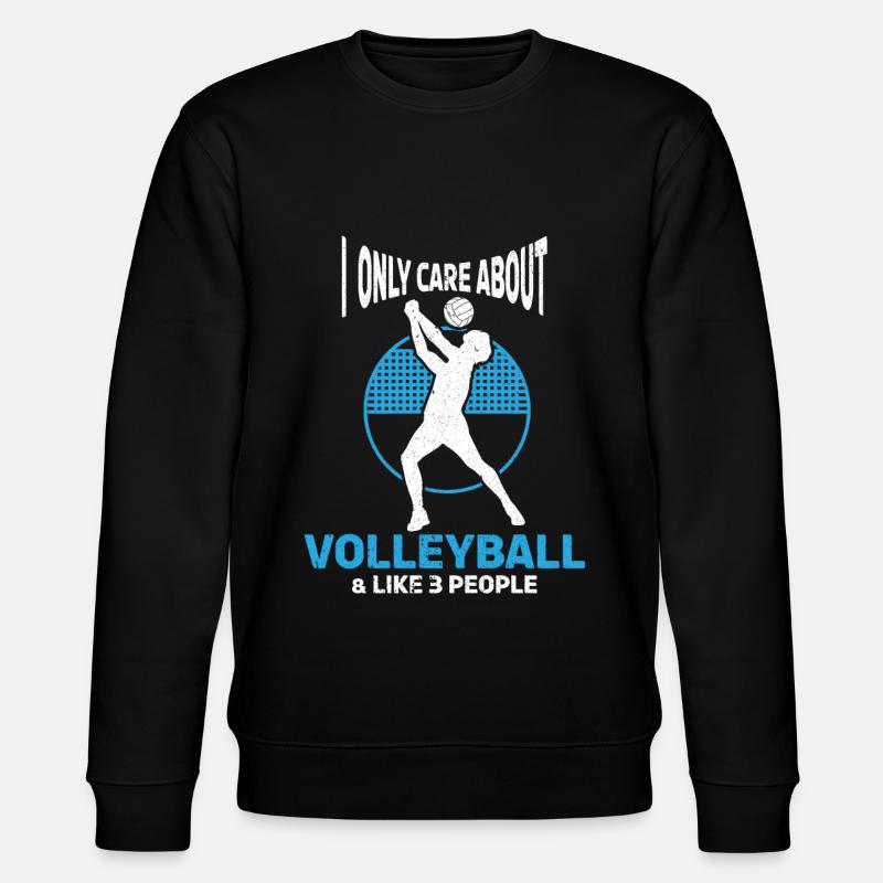 Volley-ball Volleyeurs Terrain de volley-ball - Sweat bio CHANGER Stanley/Stella Unisexe - noir