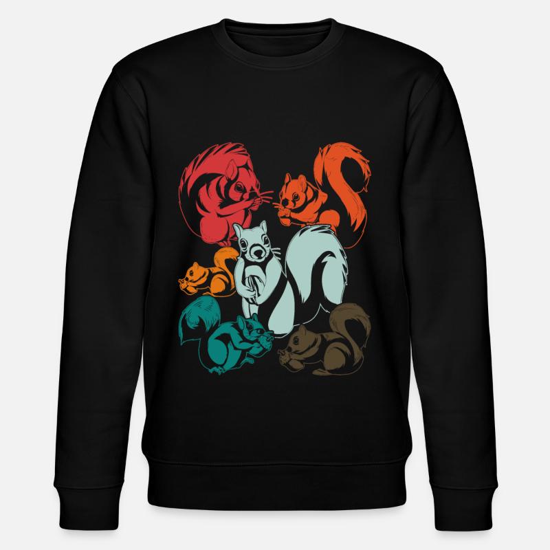 Écureuil - Sweat bio CHANGER Stanley/Stella Unisexe - noir