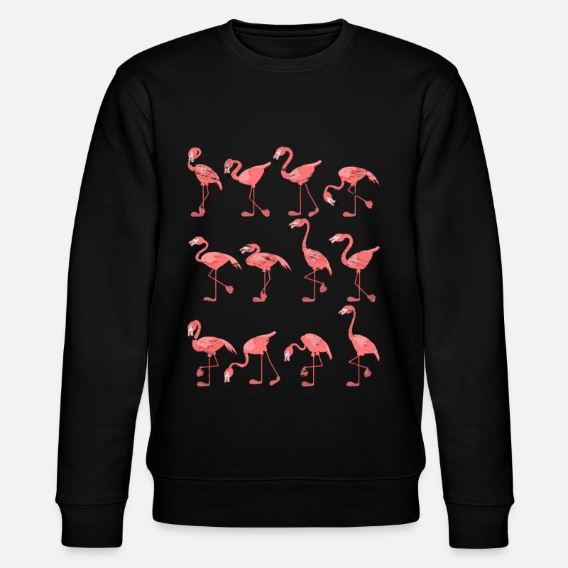 Flamingo - Stanley/Stella Unisex Bio-Sweatshirt CHANGER  - Schwarz