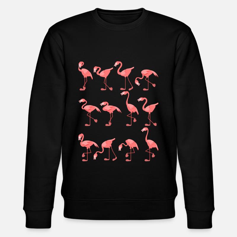 Flamingo - Stanley/Stella Unisex Bio-Sweatshirt CHANGER  - Schwarz