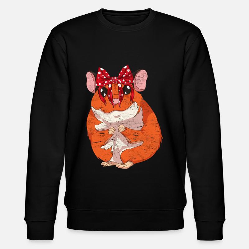 Hamster - Stanley/Stella Unisex Bio-Sweatshirt CHANGER  - Schwarz