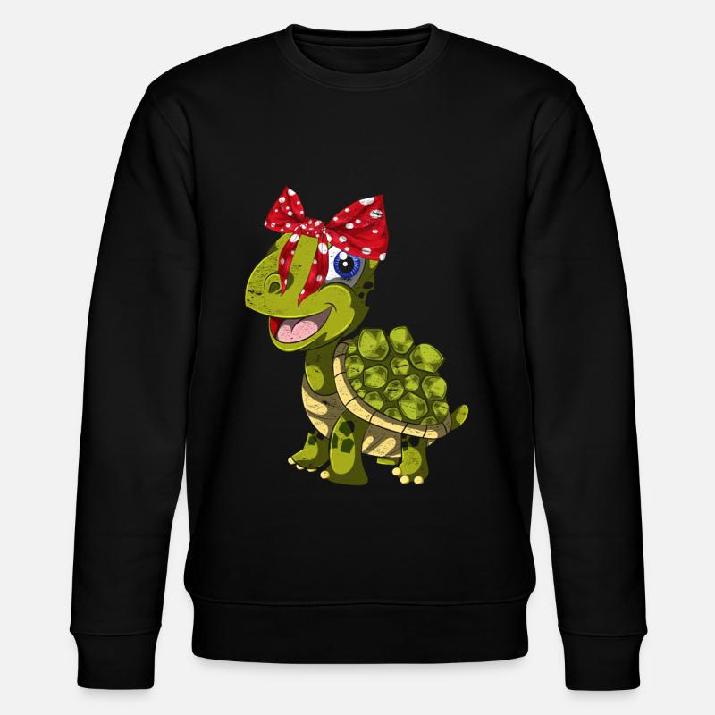 Schildkröte - Stanley/Stella Unisex Bio-Sweatshirt CHANGER  - Schwarz