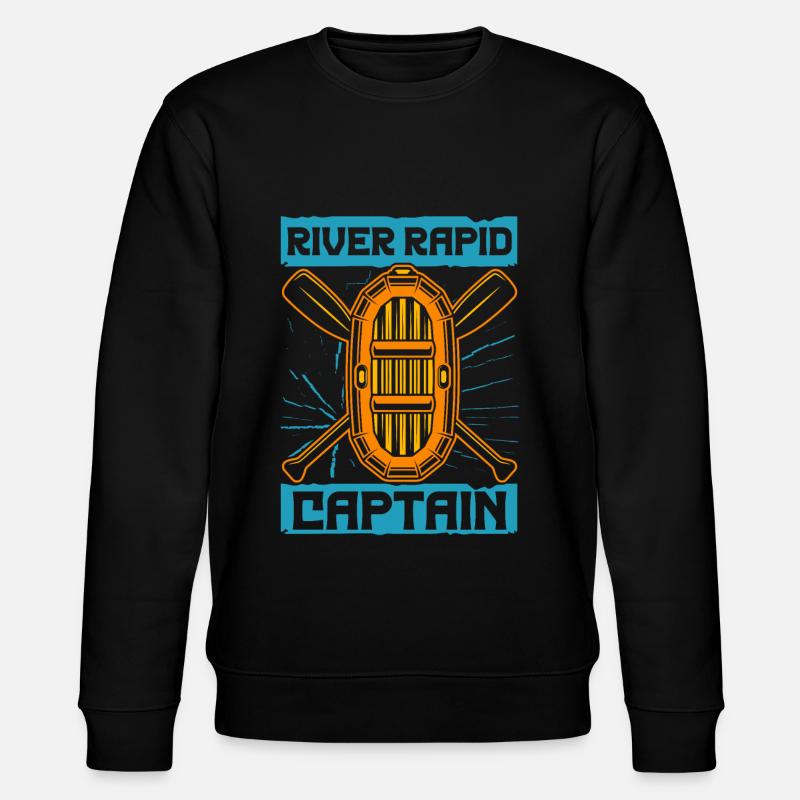Rafting Canoë Kayak d’eau vive - Sweat bio CHANGER Stanley/Stella Unisexe - noir