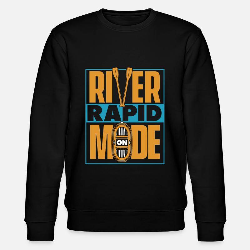 Rafting Canoë Kayak d’eau vive - Sweat bio CHANGER Stanley/Stella Unisexe - noir