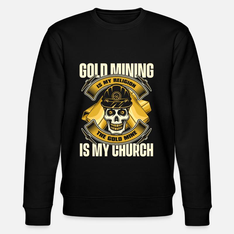 Mine d’or minière - Sweat bio CHANGER Stanley/Stella Unisexe - noir