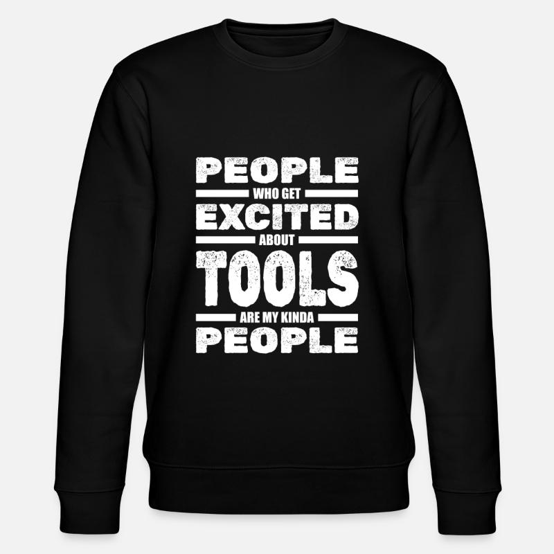 Handwerker Heimwerker Bauarbeiter - Stanley/Stella Unisex Bio-Sweatshirt CHANGER  - Schwarz