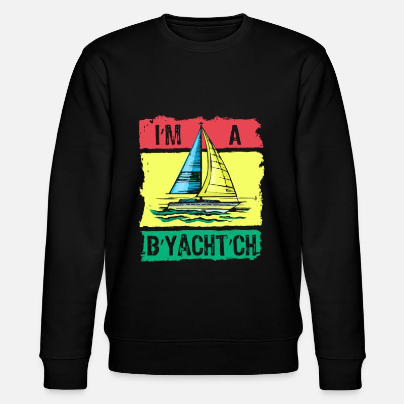 Seglen Segelboot Segler - Stanley/Stella Unisex Bio-Sweatshirt CHANGER  - Schwarz