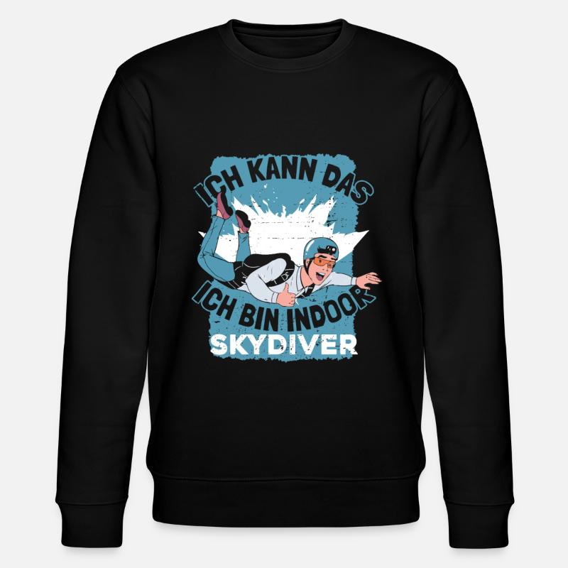 Indoor-Skydiving - Stanley/Stella Unisex Bio-Sweatshirt CHANGER  - Schwarz