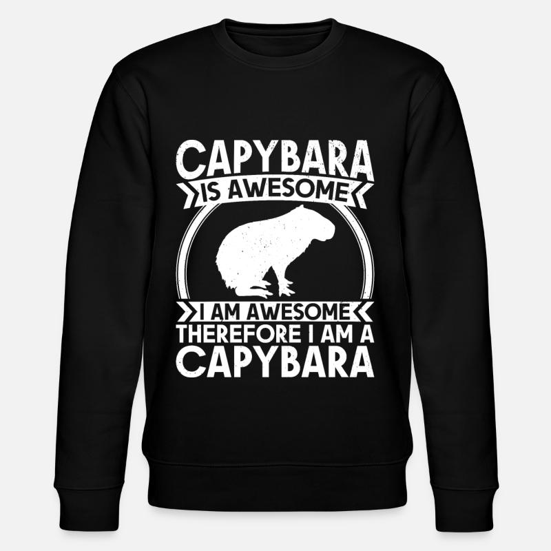 Capybara Wasserschwein Capybaras - Sweat bio CHANGER Stanley/Stella Unisexe - noir