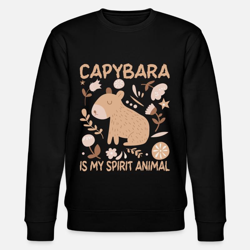 Capybara Wasserschwein Capybaras - Sweat bio CHANGER Stanley/Stella Unisexe - noir