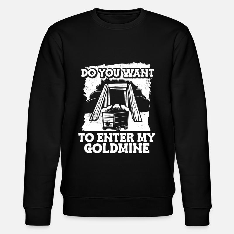 Gold Mining Gold Mine - Stanley/Stella CHANGER Unisex Organic Sweatshirt - black