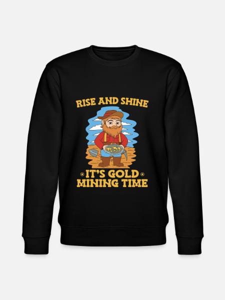 Gold Mining Gold Mine - Stanley/Stella CHANGER Unisex Organic Sweatshirt - black