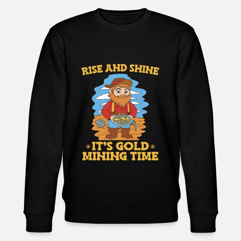Mine d’or minière - Sweat bio CHANGER Stanley/Stella Unisexe - noir