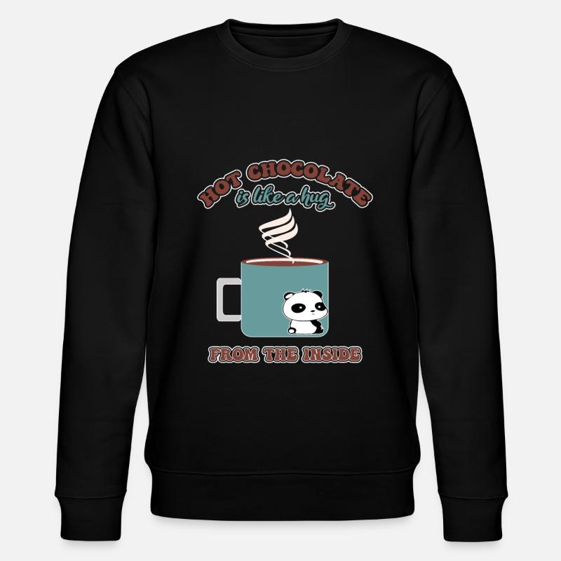 Chocolat chaud Cacao Boire Chocolat - Sweat bio CHANGER Stanley/Stella Unisexe - noir