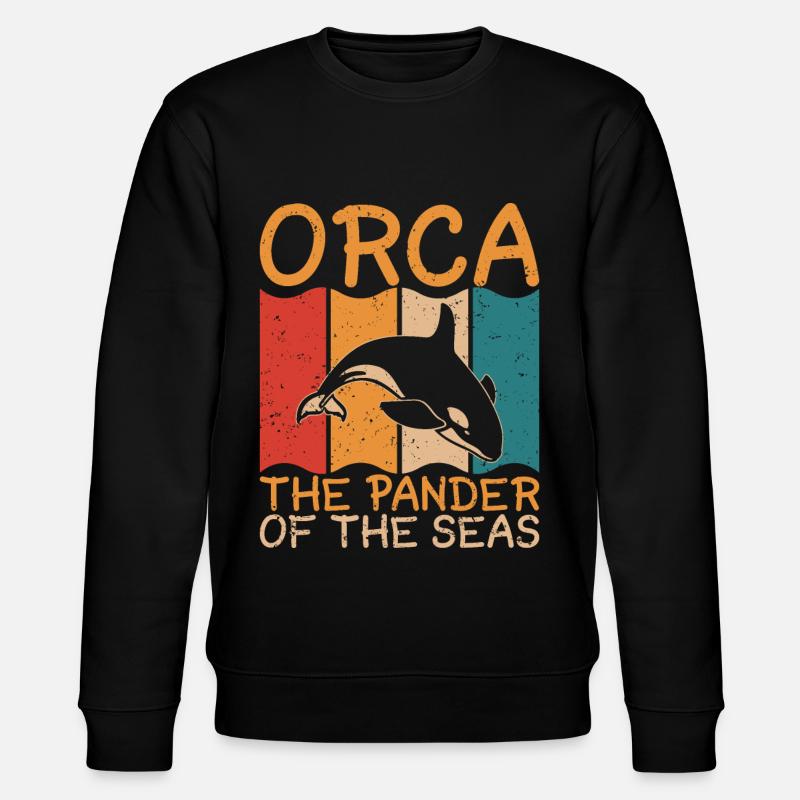 Orca Meeresbiologe Schwertwal Killerwal - Stanley/Stella Unisex Bio-Sweatshirt CHANGER  - Schwarz