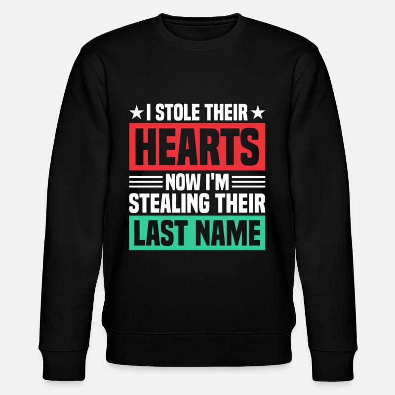 Adoptiert Adoptien Pflegevater Pflegemutter - Stanley/Stella Unisex Bio-Sweatshirt CHANGER  - Schwarz