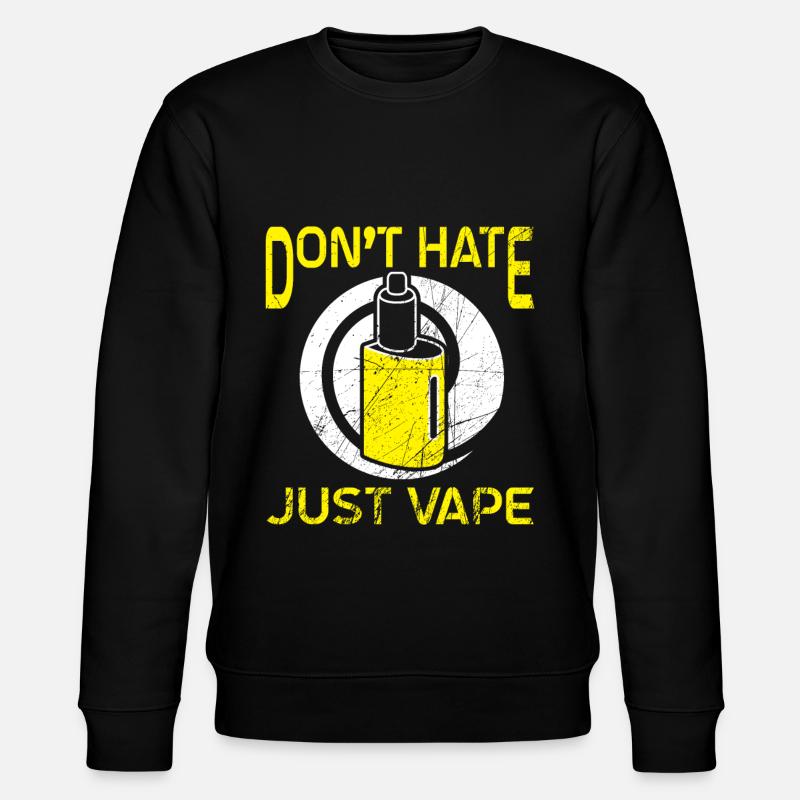 Elektro Zigarette E-Zigarette E-Shisha Vape - Stanley/Stella Unisex Bio-Sweatshirt CHANGER  - Schwarz