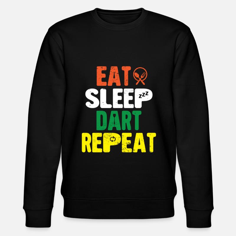 Dart Dartpfeil Dartscheibe Pfeil werfen - Stanley/Stella Unisex Bio-Sweatshirt CHANGER  - Schwarz