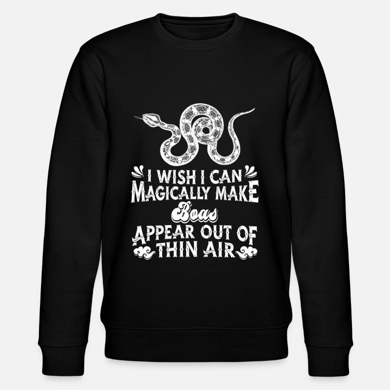 Boa Constrictor Snake - Stanley/Stella CHANGER Unisex Organic Sweatshirt - black
