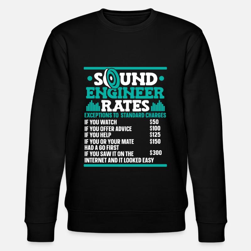 Ingénieur du son Tontechniker - Sweat bio CHANGER Stanley/Stella Unisexe - noir