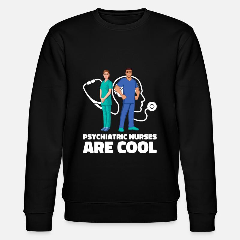 Krankenschwester - Stanley/Stella Unisex Bio-Sweatshirt CHANGER  - Schwarz
