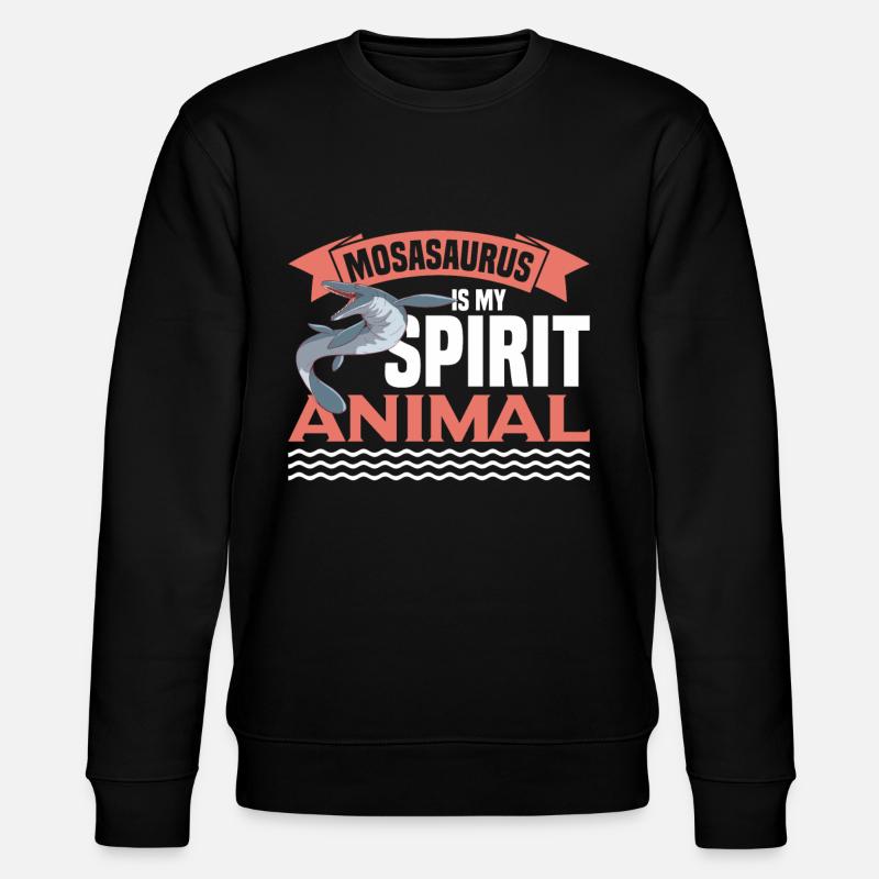 Marine Biologist Mosasaurus Time Dinosaur - Stanley/Stella CHANGER Unisex Organic Sweatshirt - black