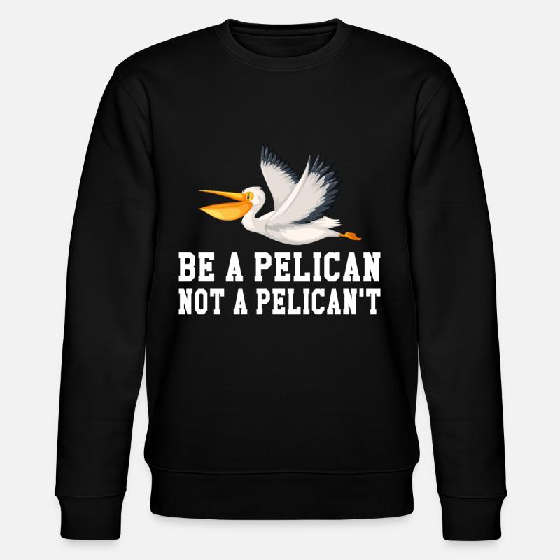 Pélican Pélicans Oiseaux Sauvagine - Sweat bio CHANGER Stanley/Stella Unisexe - noir