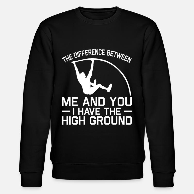 Stabhochsprung Stabspringer Leichtathletik - Stanley/Stella Unisex Bio-Sweatshirt CHANGER  - Schwarz