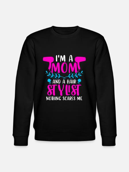 Coiffeuse Coiffeuse Maman - Sweat bio CHANGER Stanley/Stella Unisexe - noir