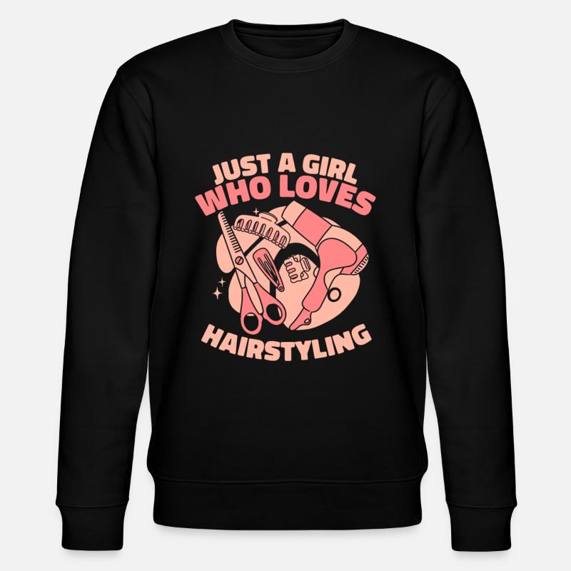 Coiffeuse Coiffeuse Fille - Sweat bio CHANGER Stanley/Stella Unisexe - noir