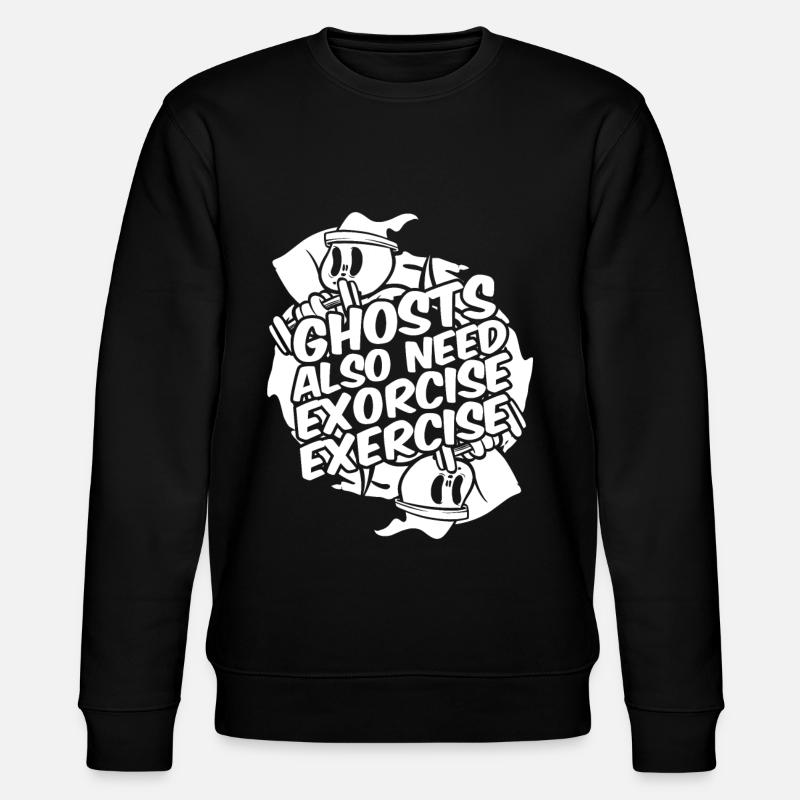 Halloween Komisch - Stanley/Stella Unisex Bio-Sweatshirt CHANGER  - Schwarz
