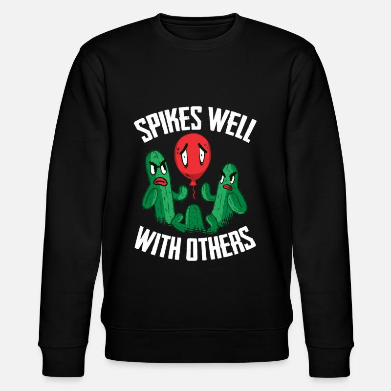 Cactus Jardin Cactus - Sweat bio CHANGER Stanley/Stella Unisexe - noir