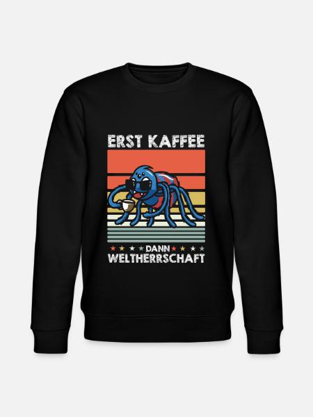 Spinne Kaffee-Sonnenbrille - Stanley/Stella Unisex Bio-Sweatshirt CHANGER  - Schwarz