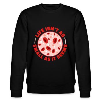 Biologie Biologe Zellen Molekularbiologe - Stanley/Stella Unisex Bio-Sweatshirt CHANGER  - Schwarz - Vorne - Nik (191cm) & Marisol (170cm)
