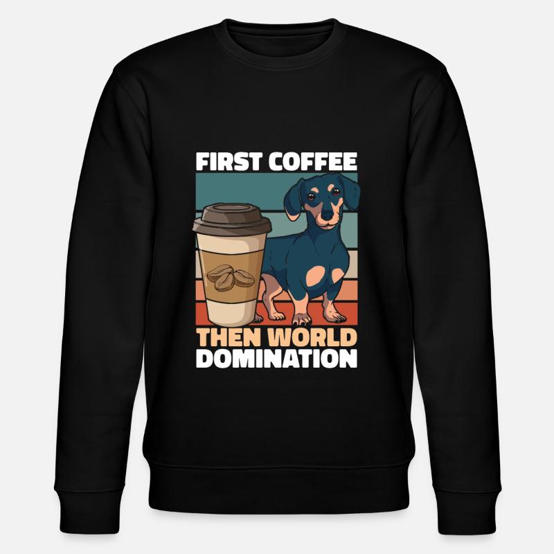 Teckel Café teckel - Sweat bio CHANGER Stanley/Stella Unisexe - noir
