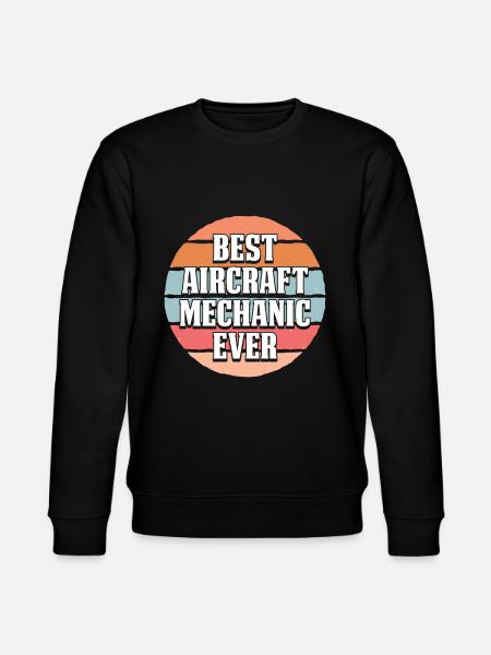 Flugzeug Mechaniker - Stanley/Stella Unisex Bio-Sweatshirt CHANGER  - Schwarz