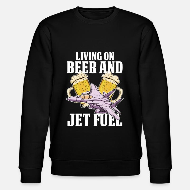 Mécanicien d’avion Jet de bière - Sweat bio CHANGER Stanley/Stella Unisexe - noir