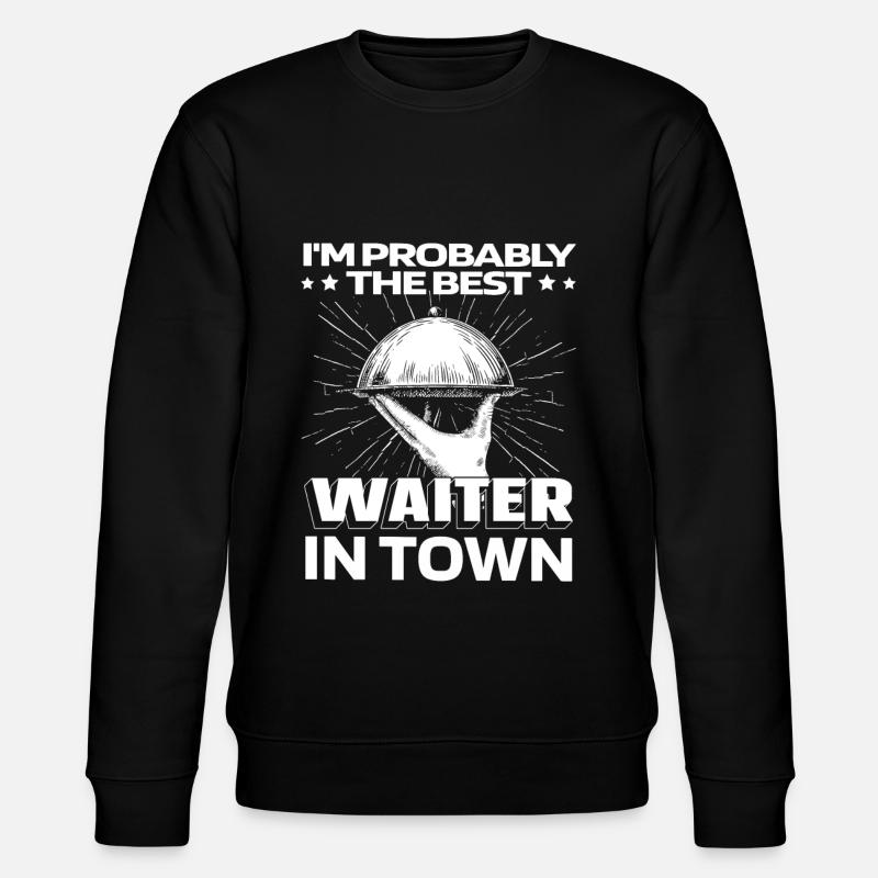 Serveuse Serveuse Drôle - Sweat bio CHANGER Stanley/Stella Unisexe - noir