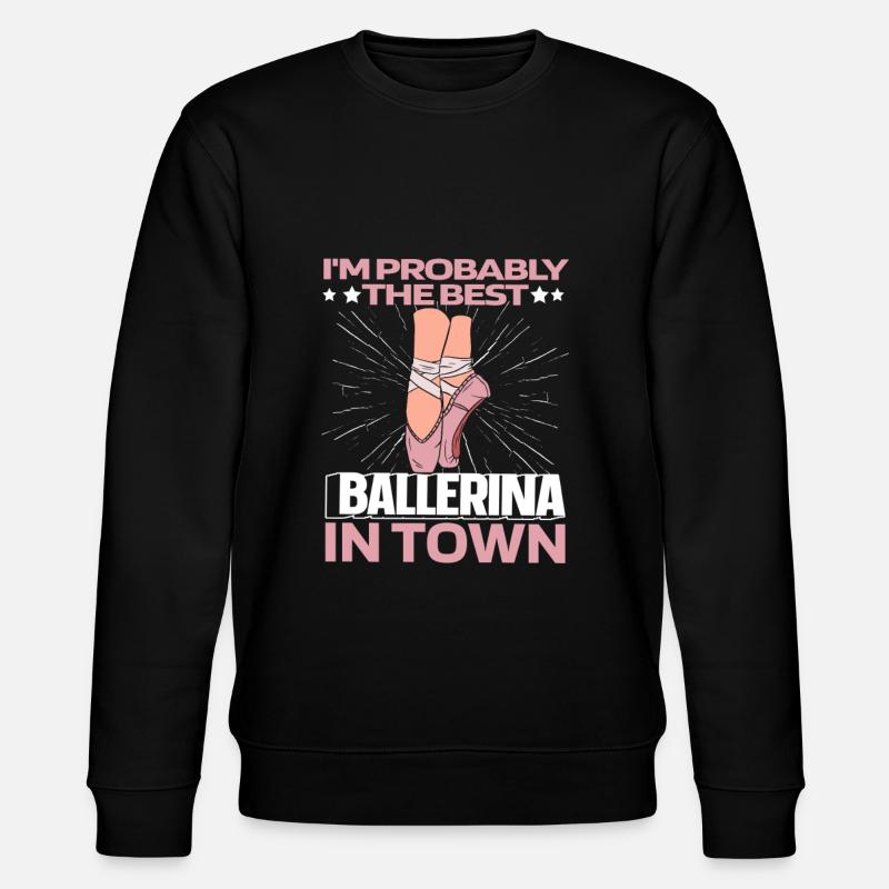 Ballet Balerina Witzig - Stanley/Stella Unisex Bio-Sweatshirt CHANGER  - Schwarz