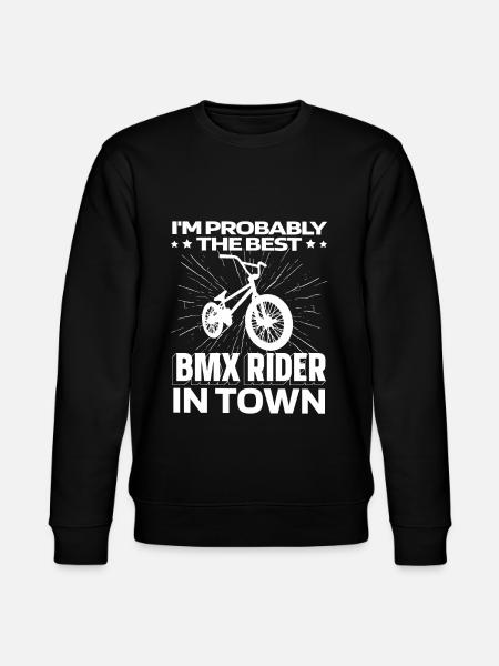 Bmx Bmx Biker Funny - Stanley/Stella CHANGER Unisex Organic Sweatshirt - black