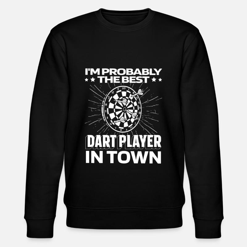 Darts Darts Player Funny - Stanley/Stella CHANGER Unisex Organic Sweatshirt - black
