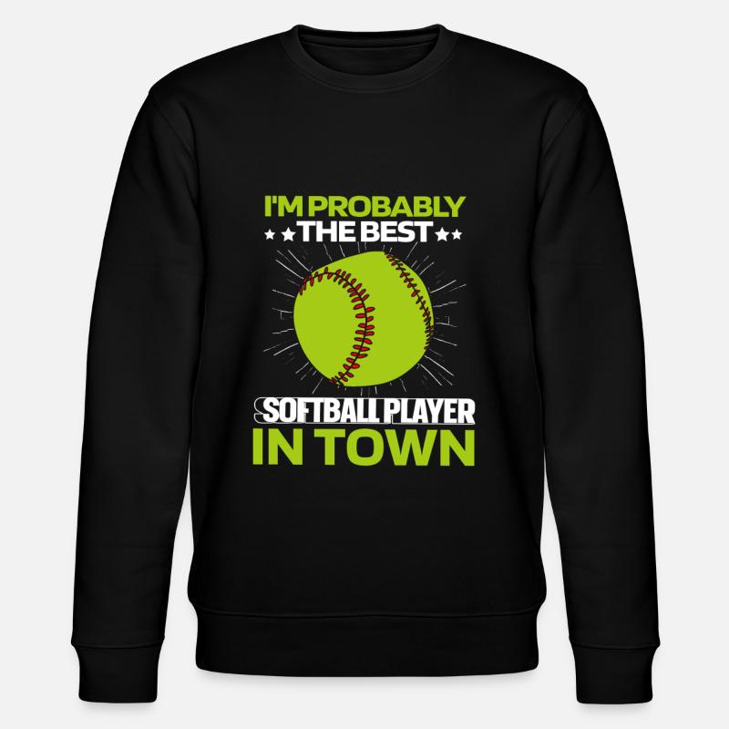 Softball - Stanley/Stella Unisex Bio-Sweatshirt CHANGER - Schwarz