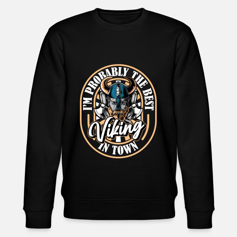 Wikinger Axt - Stanley/Stella Unisex Bio-Sweatshirt CHANGER  - Schwarz